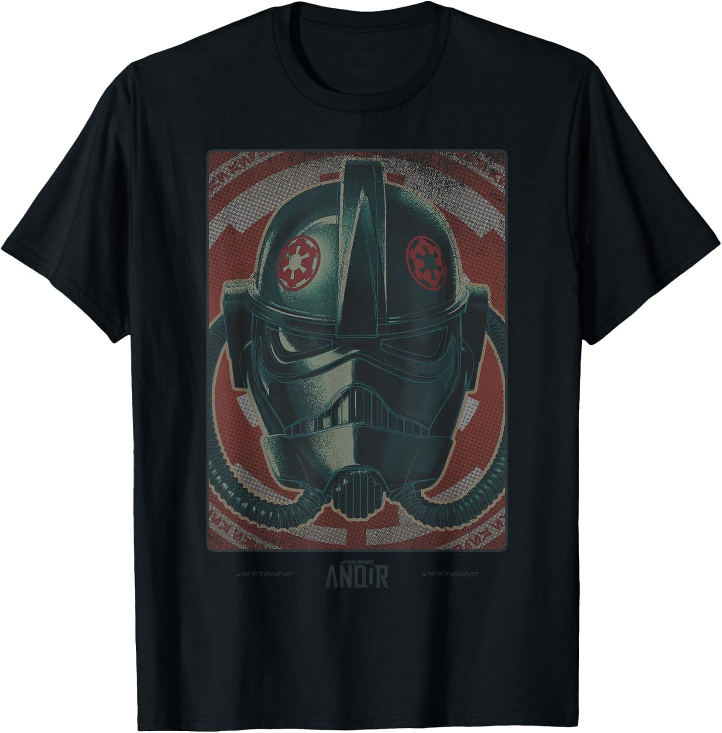 Star Wars Andor Imperial Pilot Helmet Badge T-Shirt - T-Shirt | Black