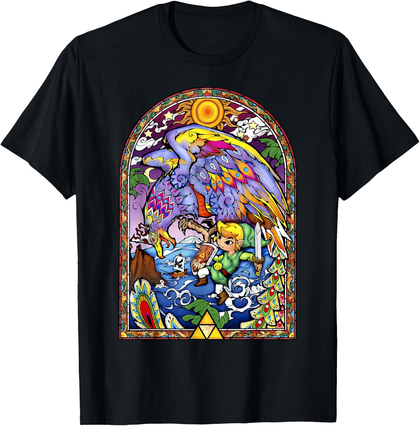 Legend of Zelda Wind Waker Kargaroc Glass Graphic T-Shirt - T-Shirt | Black