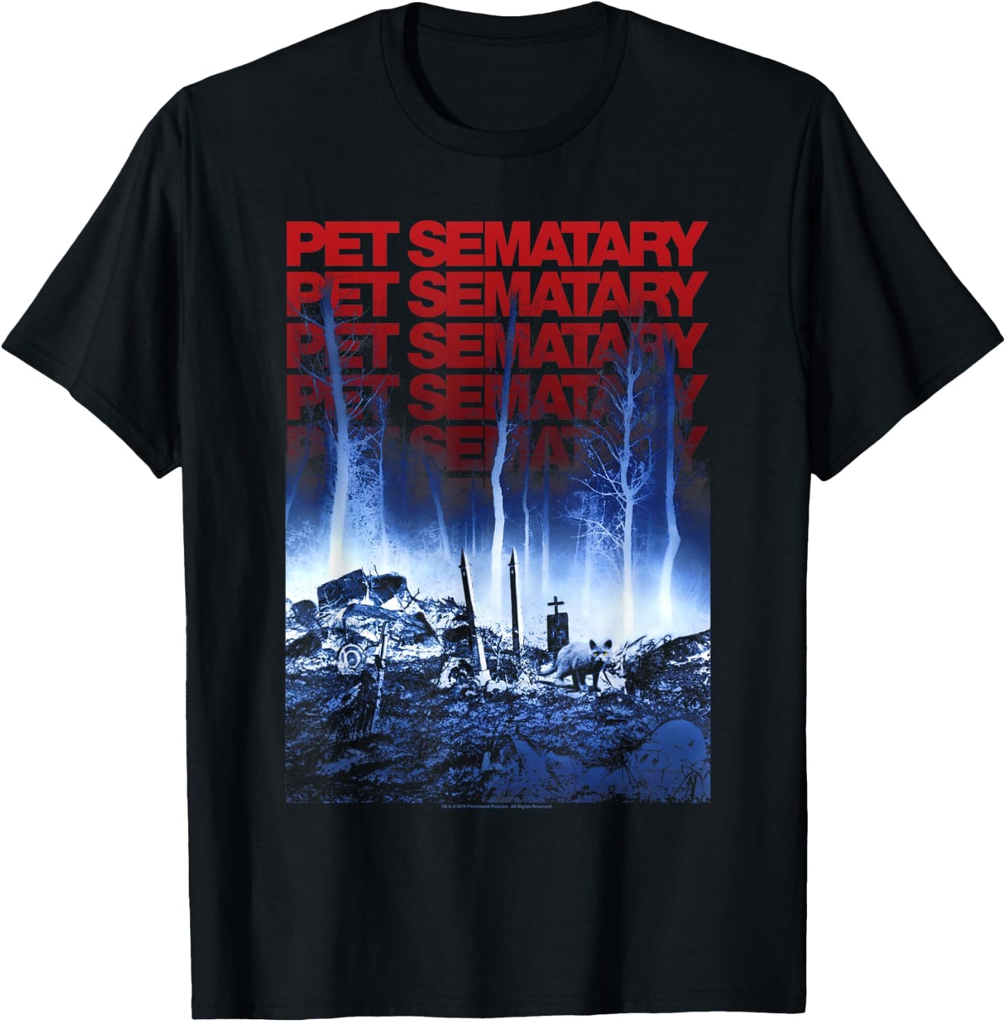 Pet Semetary Color Poster T-Shirt - T-Shirt | Black