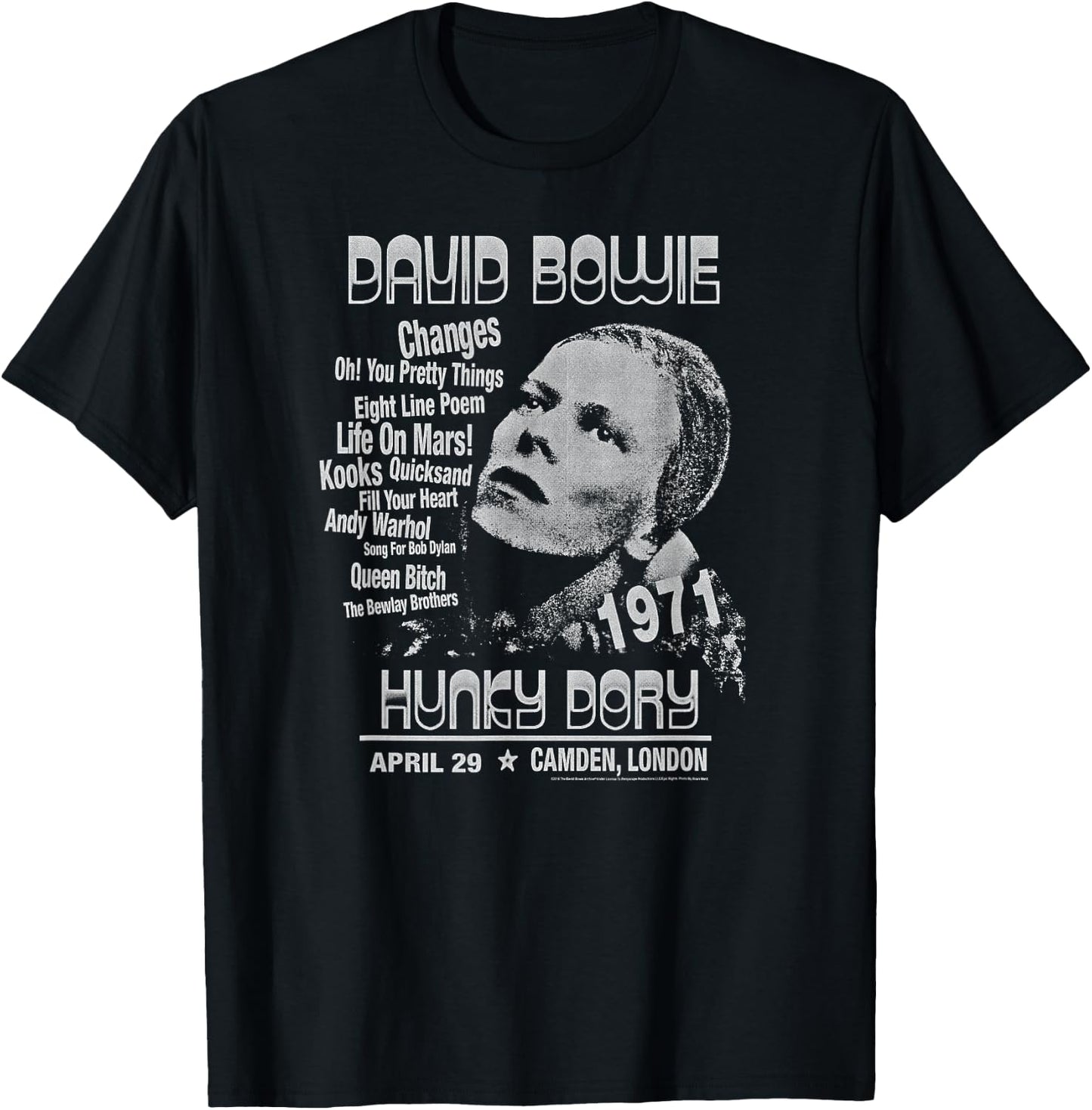 David Bowie - Hunky Dory T-Shirt - T-Shirt | Black