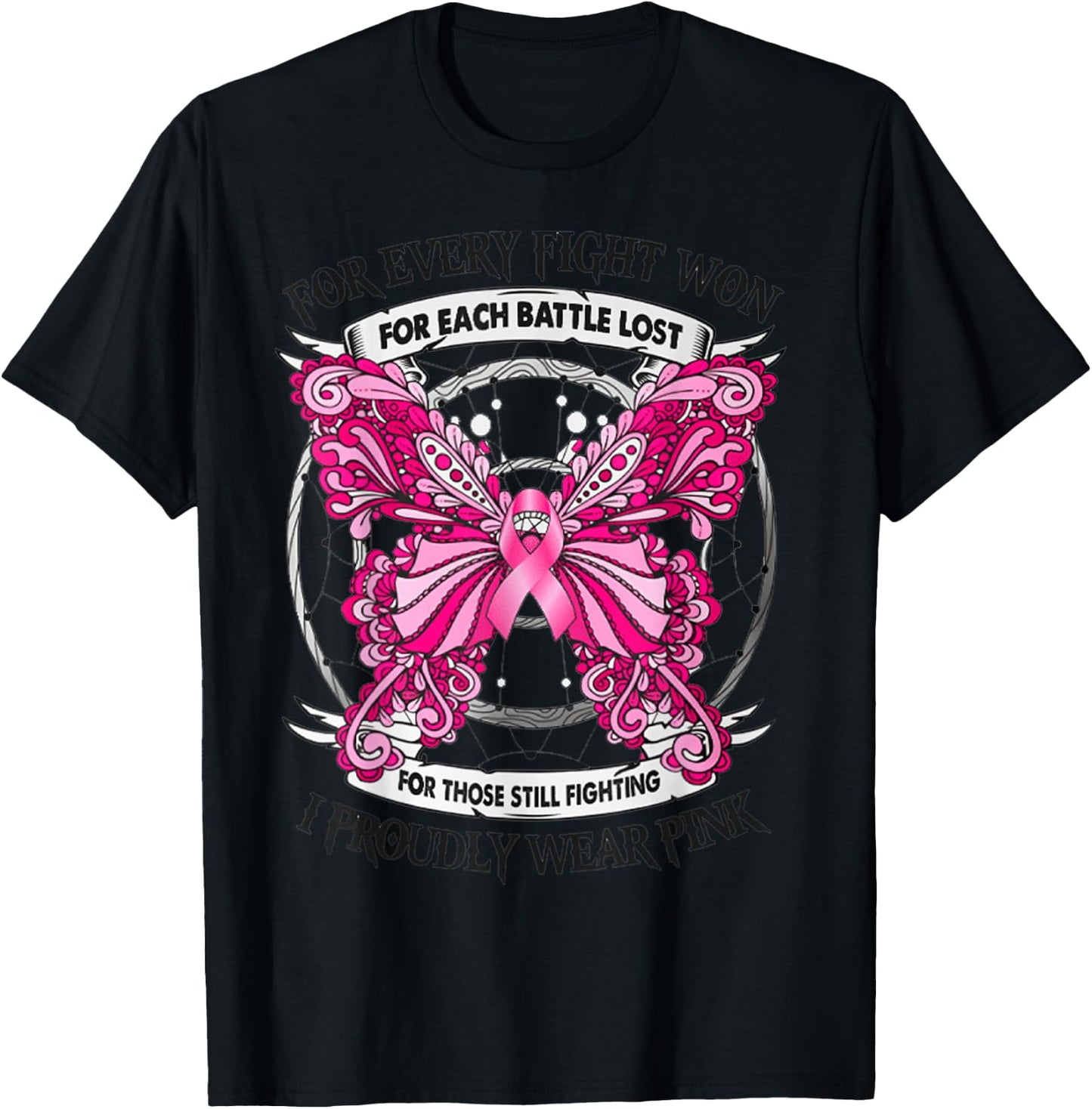 For Every Fight Won for Each Battle Lost T-Shirt - T-Shirt | Black