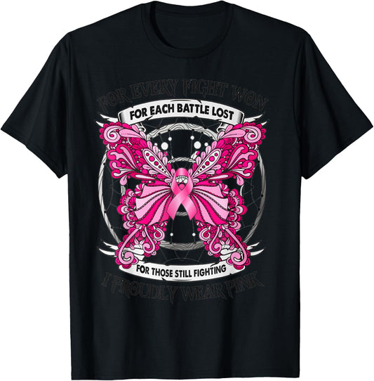 For Every Fight Won for Each Battle Lost T-Shirt - T-Shirt | Black