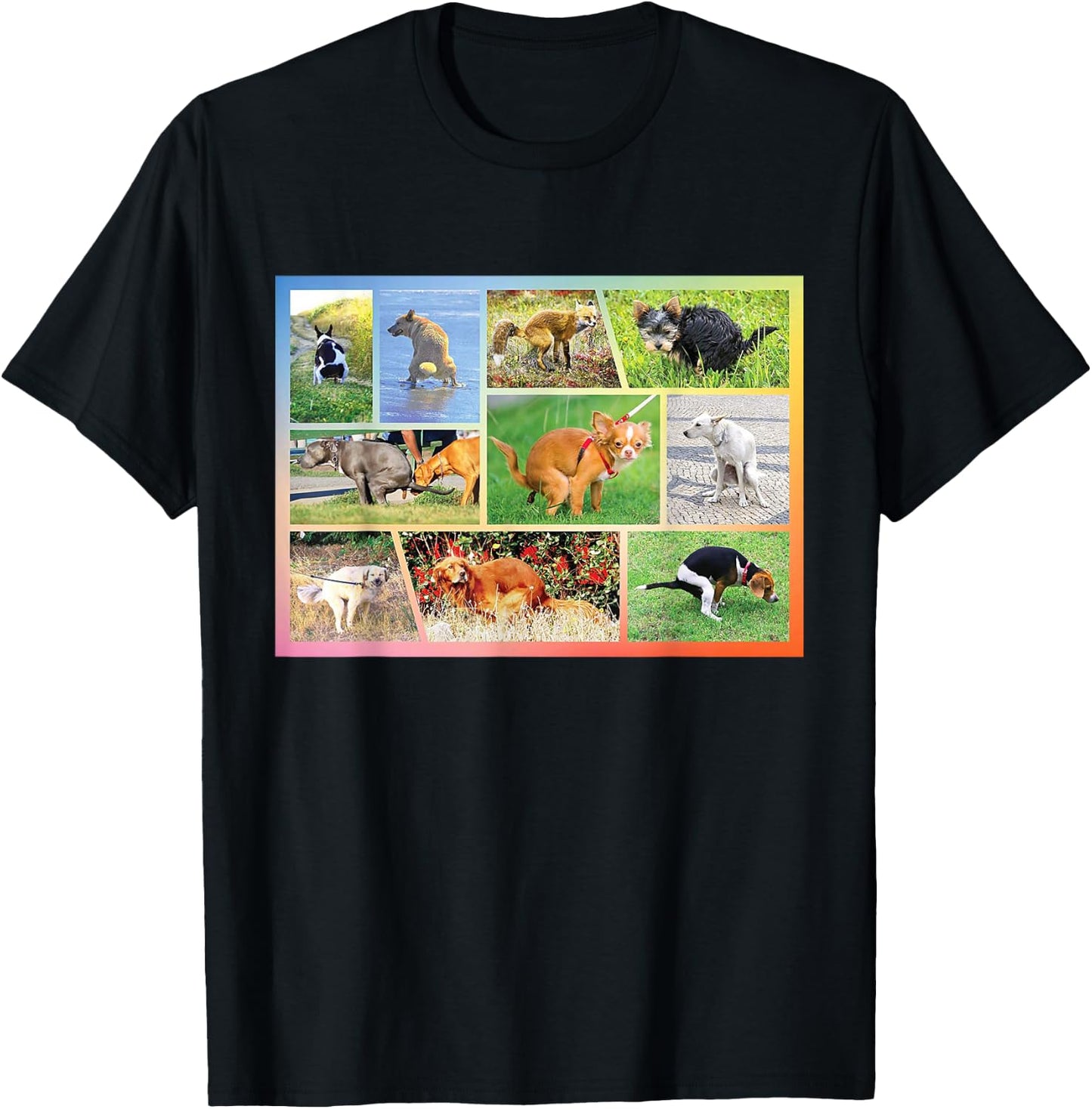 Fun Pooping Chihuahua Pet Owner Humor Dog Lover T-Shirt - T-Shirt | Black