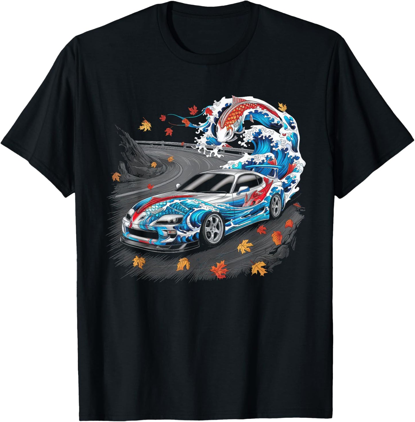 Japanese Car Men JDM Japan Street Racing Streetwear T-Shirt - T-Shirt | Black