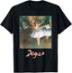 Two Dancers on a Stage by Edgar Degas, Vintage Ballet Art T-Shirt - T-Shirt | Black