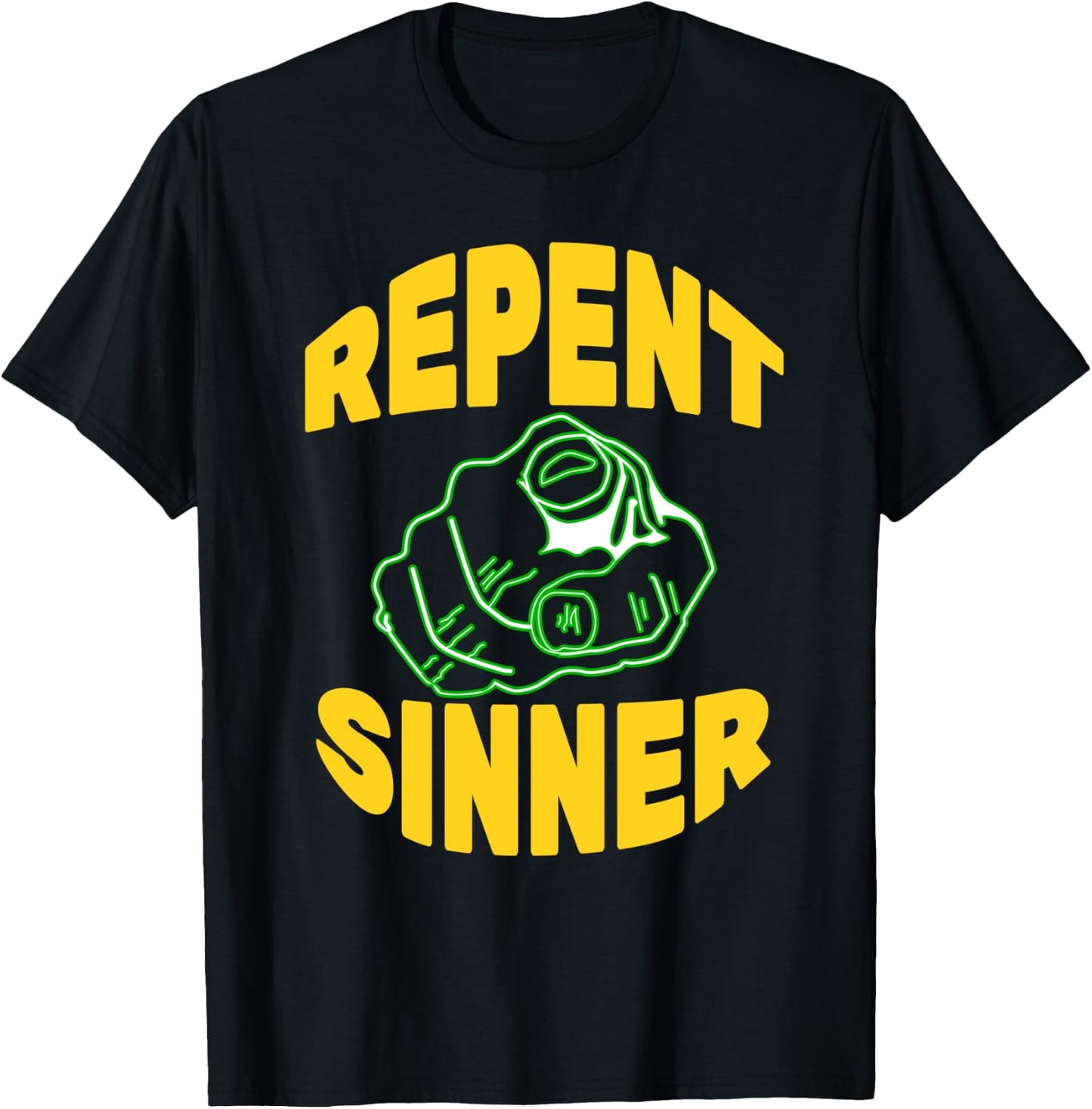 Repent Sinner T-Shirt - T-Shirt | Black