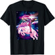 Marvel Deadpool in Space Unicorn Saddles Ablaze T-Shirt - T-Shirt | Black