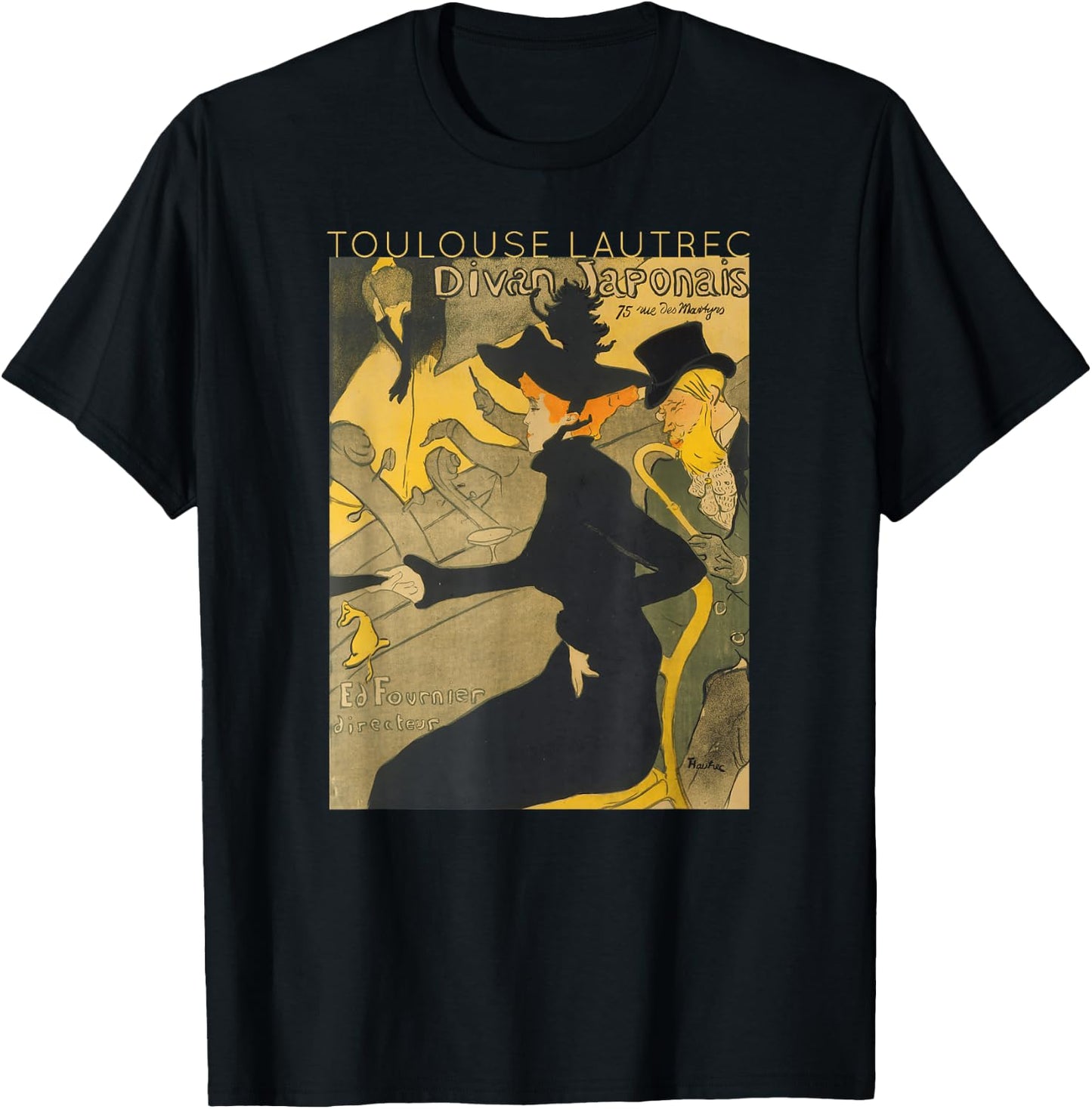 Toulouse Lautrec Divan Japonais for Artists T-Shirt - T-Shirt | Black