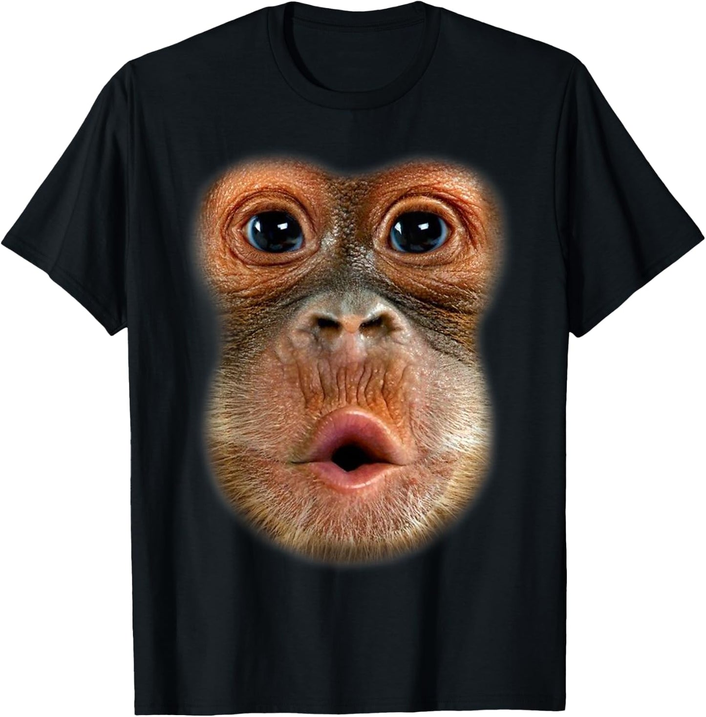 Monkey Stomach Funny Meme Cool Trending Viral Video T-Shirt - T-Shirt | Black