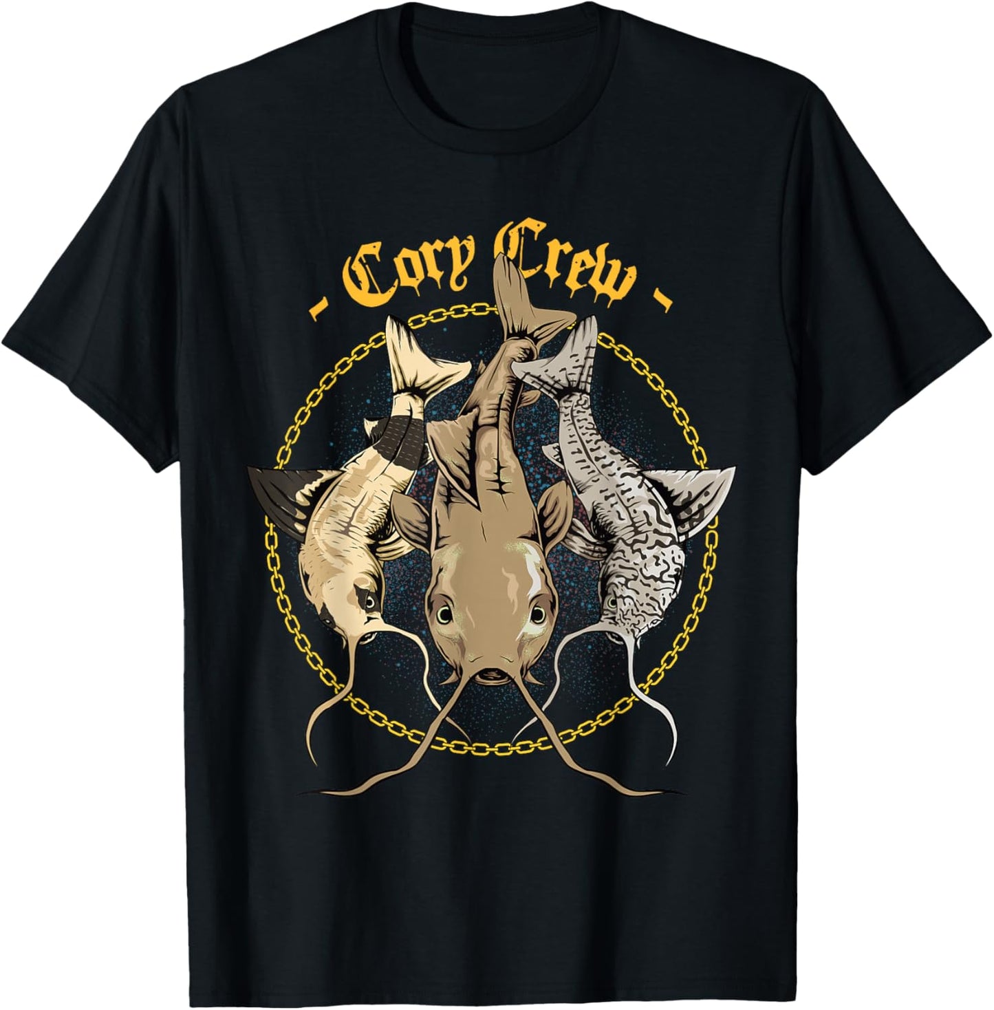 Corydora Catfish - "Cory Crew" T-Shirt - T-Shirt | Black