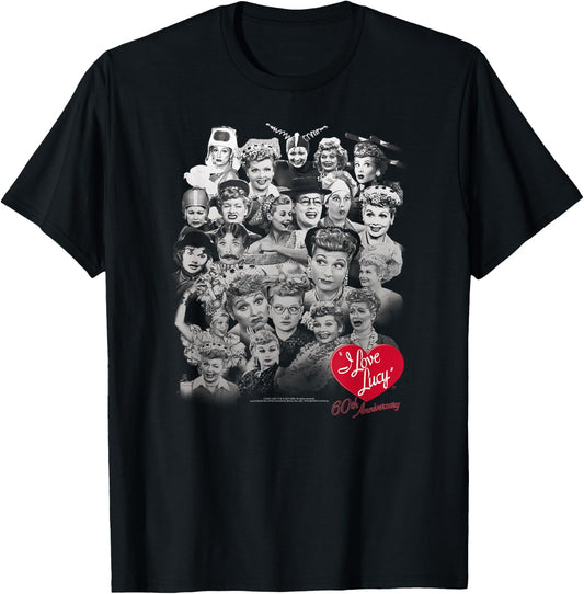 I Love Lucy 60 Years of Fun T-Shirt - T-Shirt | Black
