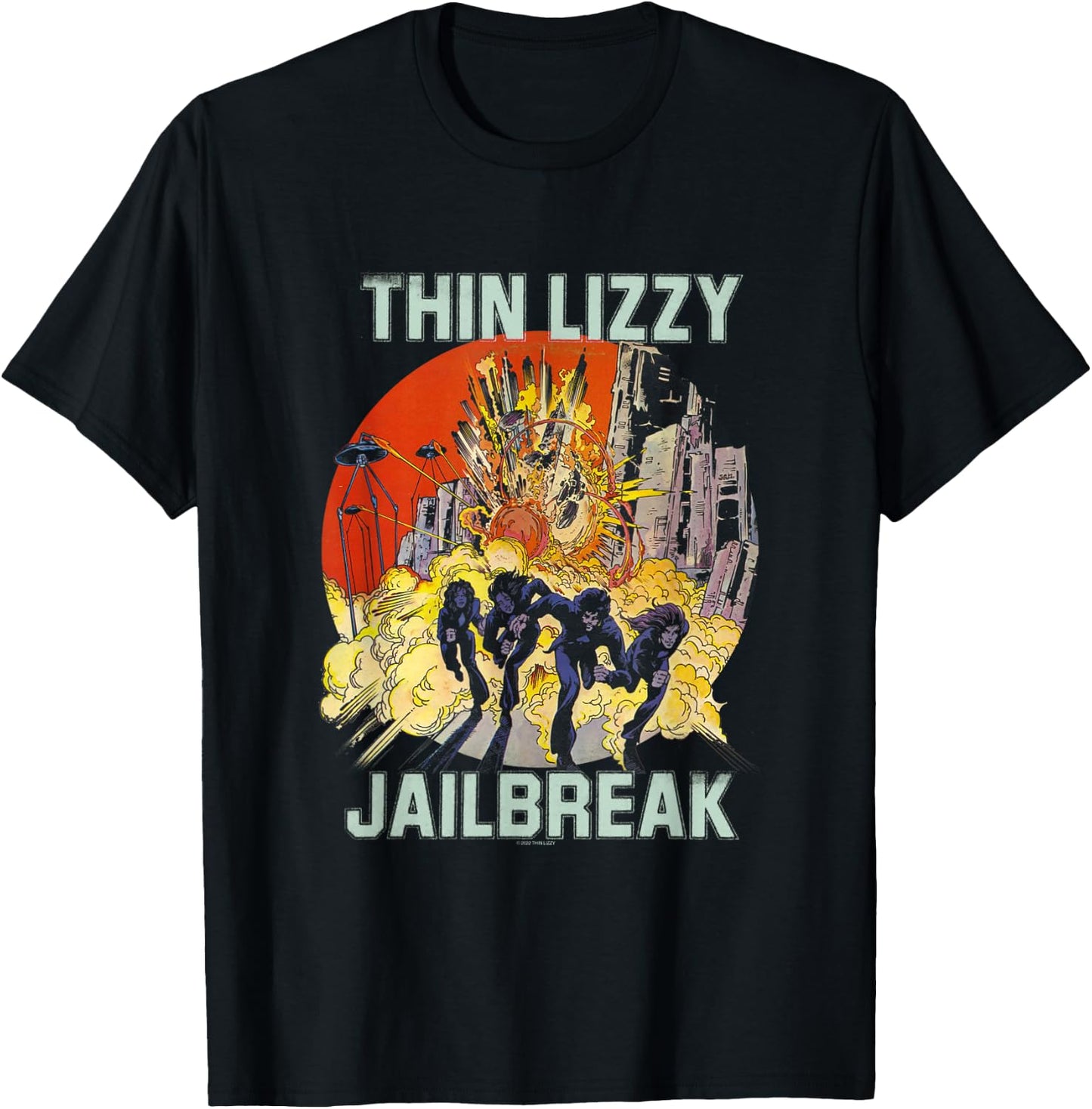 Thin Lizzy - Jailbreak Explosion Black T-Shirt - T-Shirt | Black