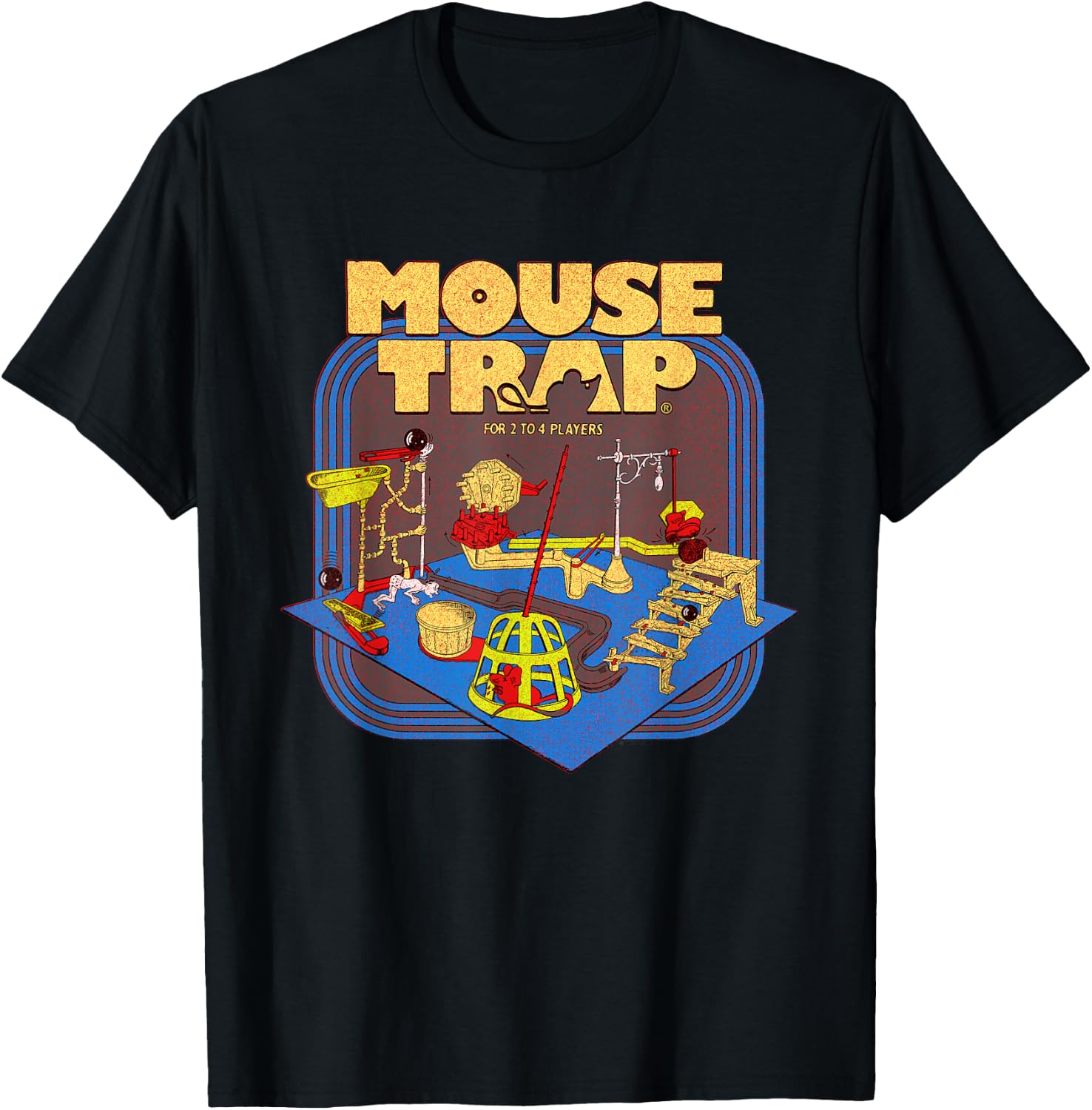 Mouse Trap Vintage Board T-Shirt - T-Shirt | Black
