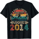 Awesome Since August 2014 Vintage Retro 11th Birthday Boys T-Shirt - T-Shirt | Black