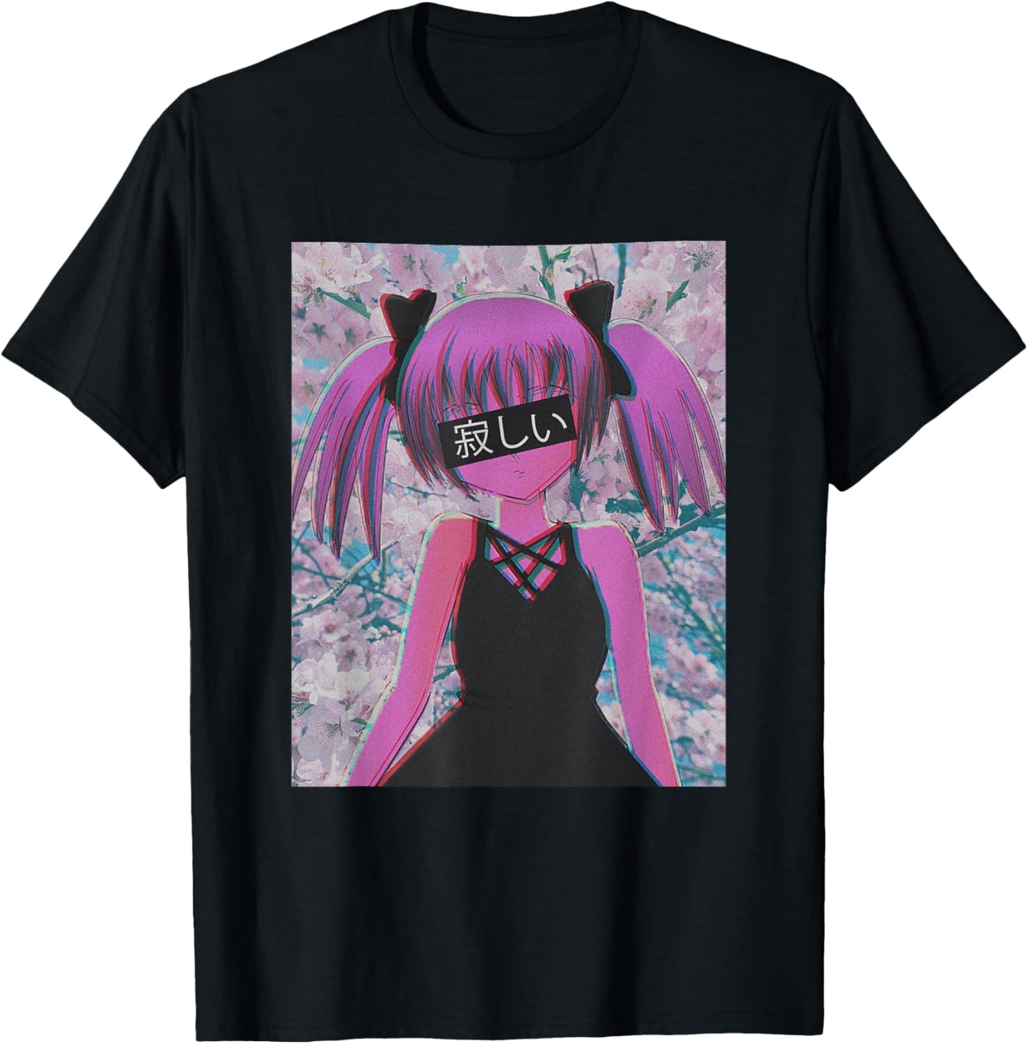Anime Phonk Art Vaporwave Japan Lovers T-Shirt - T-Shirt | Black