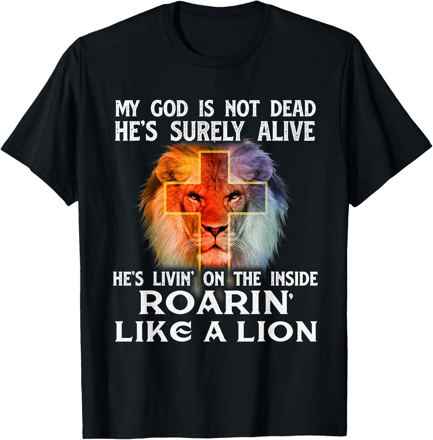 My God Is Not Dead - Christian Religious Bible Church T-Shirt - T-Shirt | Black