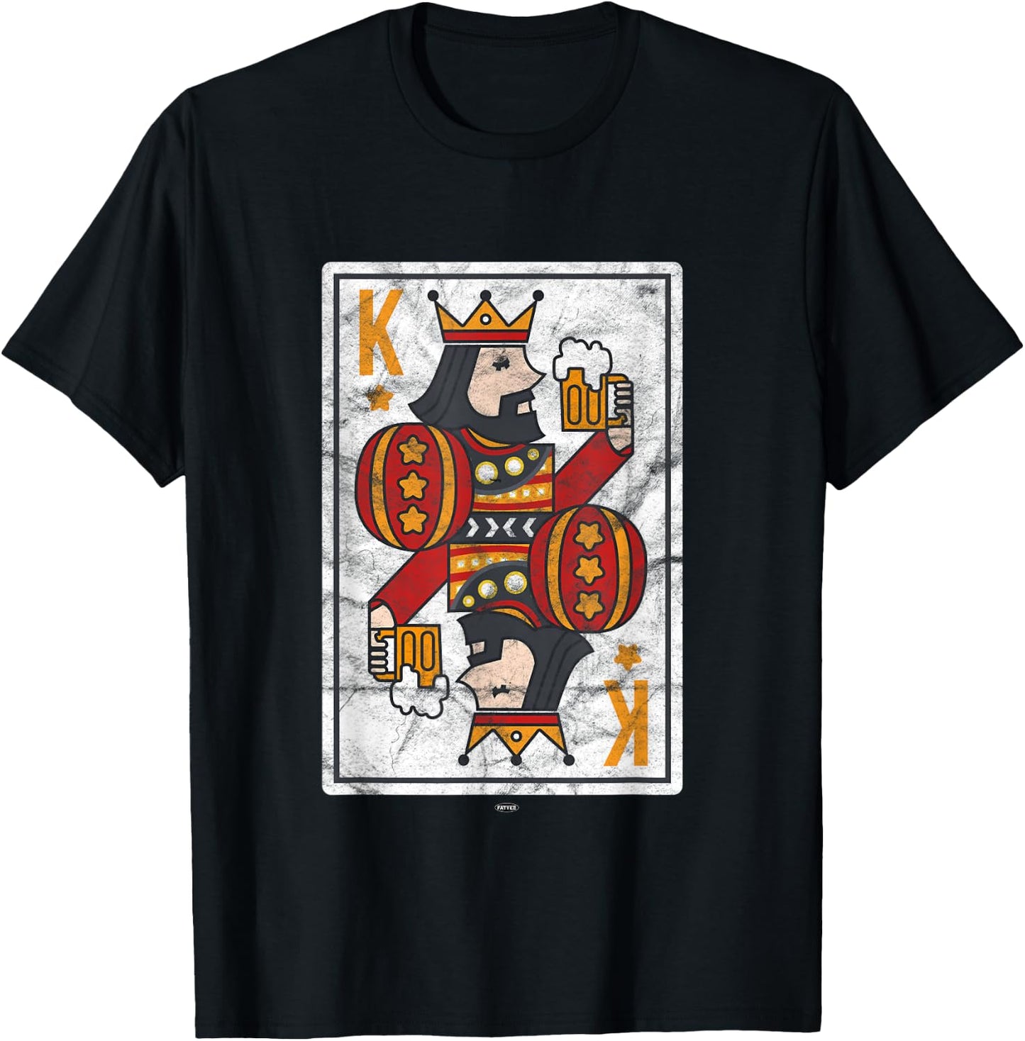 Cool Poker I King of Hearts I Royal Flush Beer Shirt T-Shirt - T-Shirt | Black