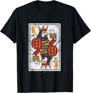 Cool Poker I King of Hearts I Royal Flush Beer Shirt T-Shirt - T-Shirt | Black