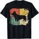 Square Retro Corgi Owner Gift Dog Welsh Corgi Dad Pet Mom Men Women Kids T-Shirt - T-Shirt | Black