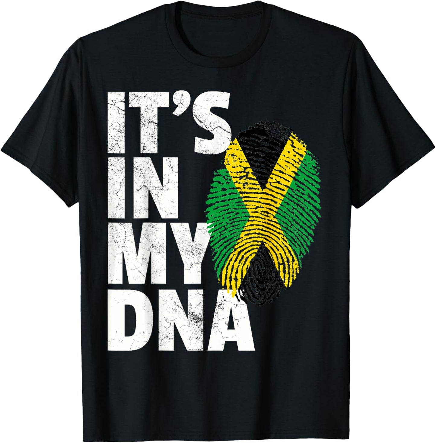 IT'S IN MY DNA Jamaica Flag Jamaican Pride Men Women Kids T-Shirt - T-Shirt | Black