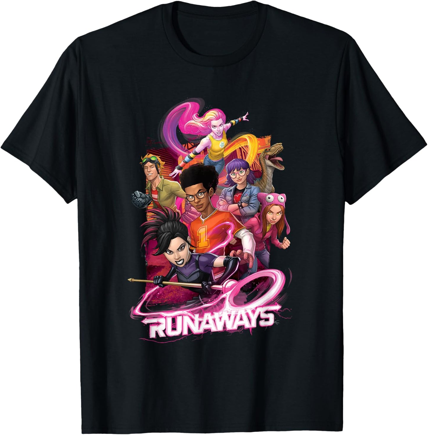 Marvel Meet the Runaways T-Shirt - T-Shirt | Black