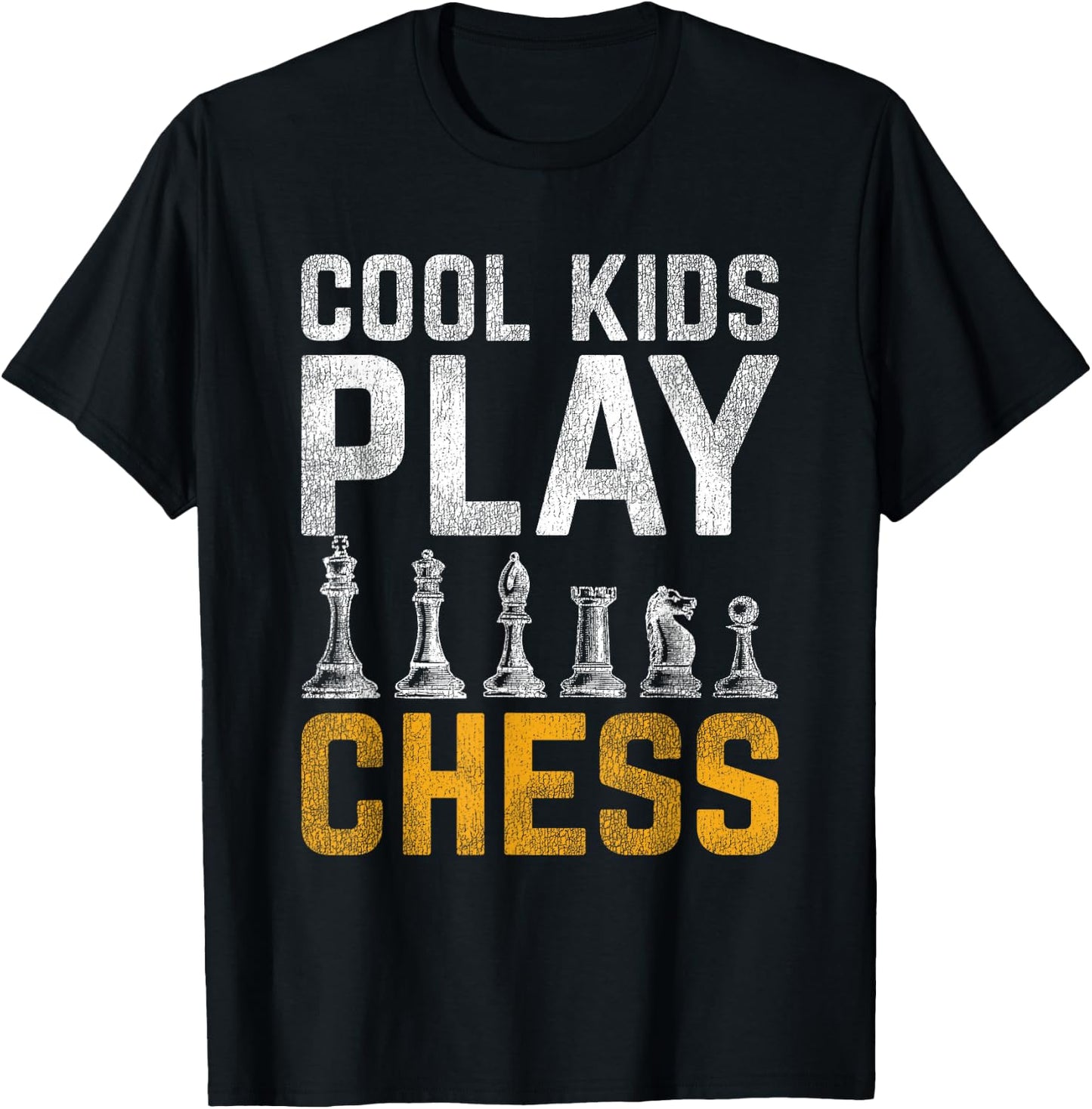 Cool Kids Play Chess T-Shirt - T-Shirt | Black