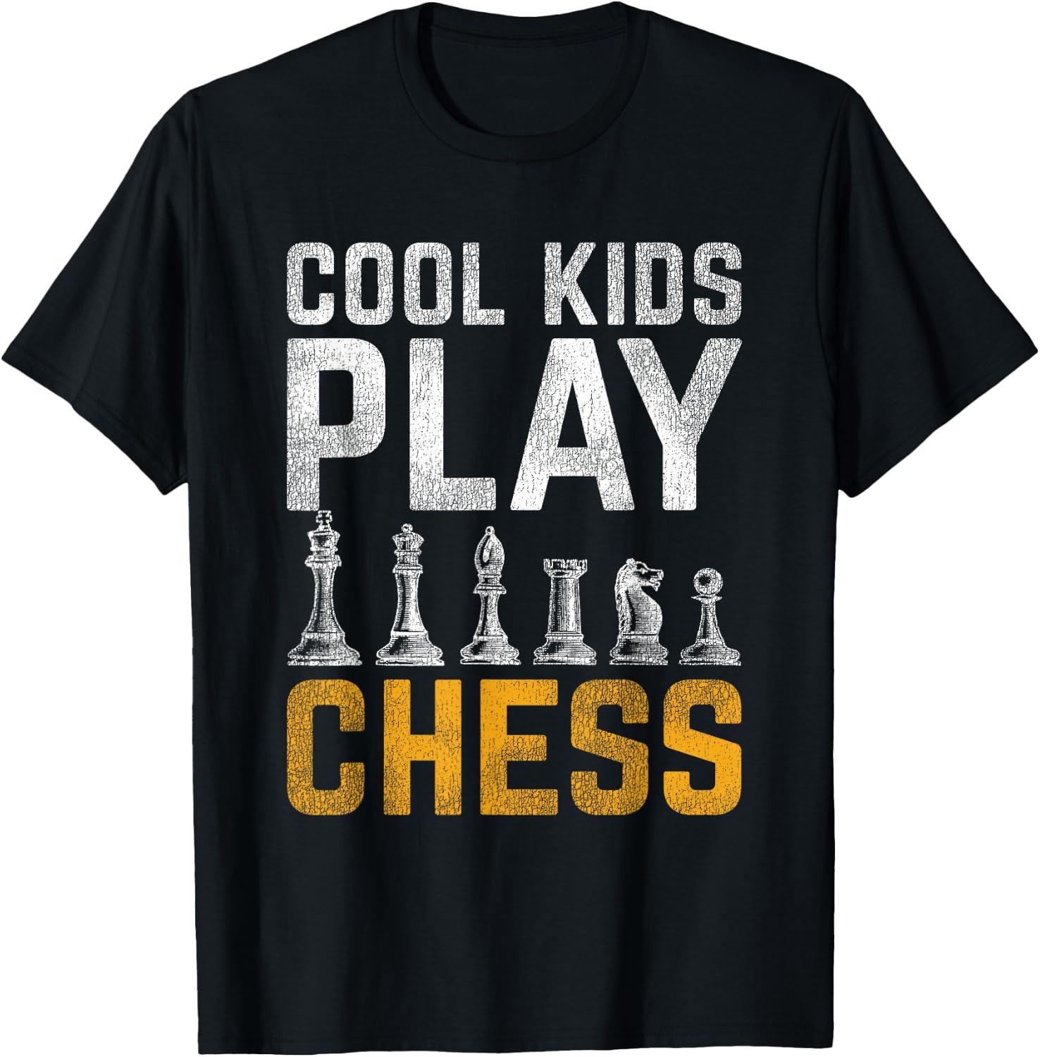 Cool Kids Play Chess T-Shirt - T-Shirt | Black