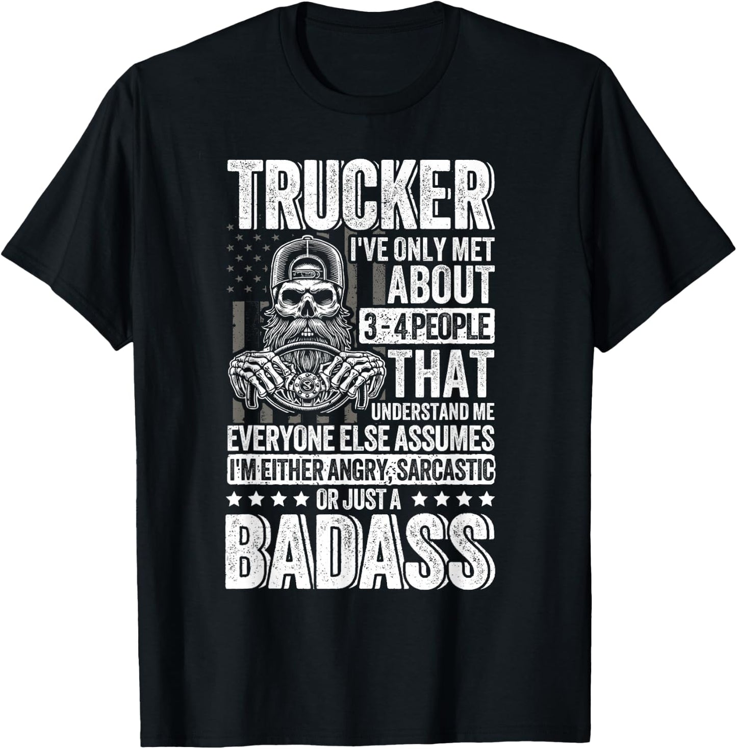 Funny Trucker big rig driver Truck T-Shirt - T-Shirt | Black