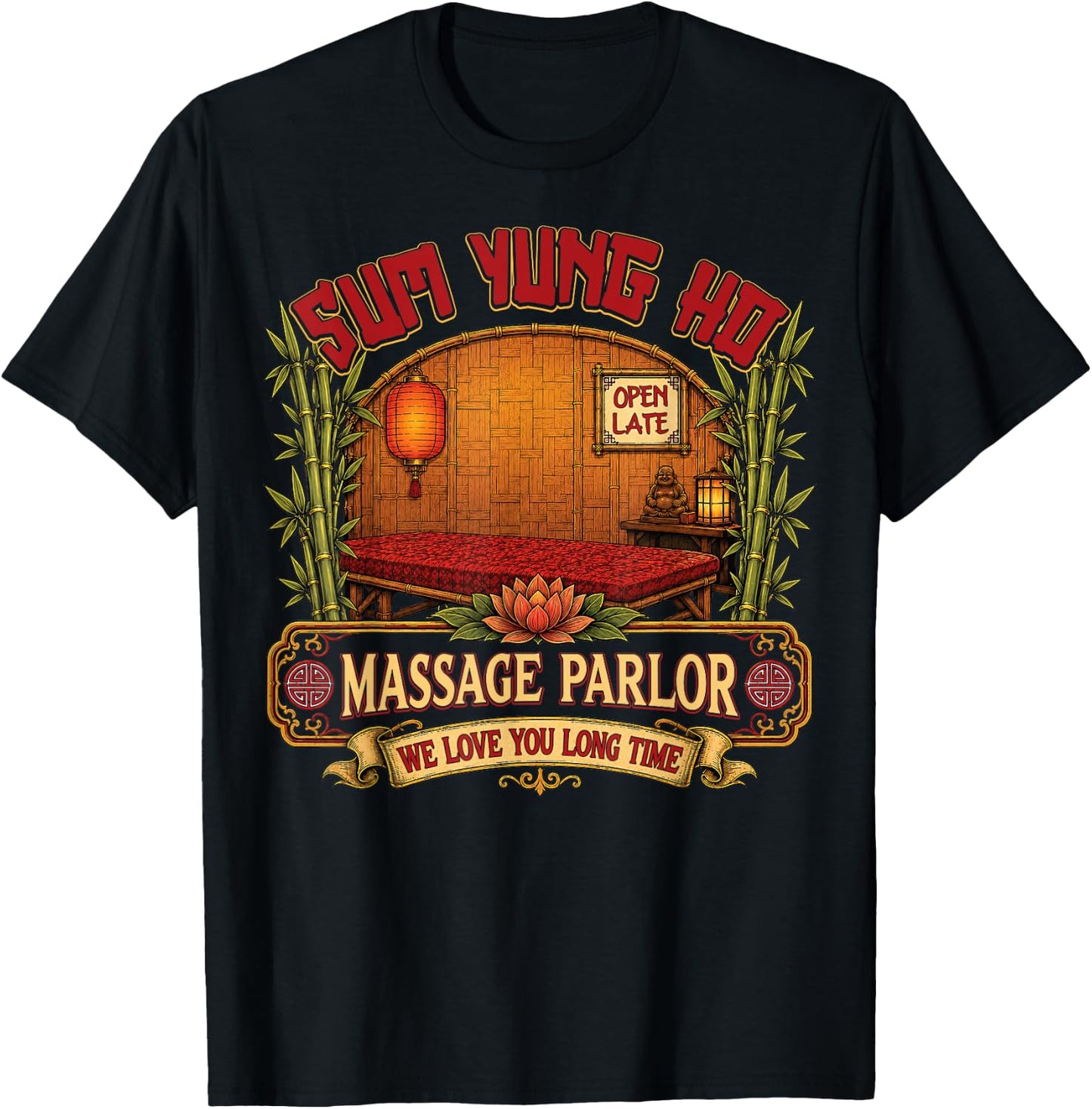 Funny Adult Humor Sum Yung Ho Innuendo Joke Gag Gifts T-Shirt - T-Shirt | Black