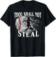 Baseball Catcher Thou Shall Not Steal T-Shirt - T-Shirt | Black