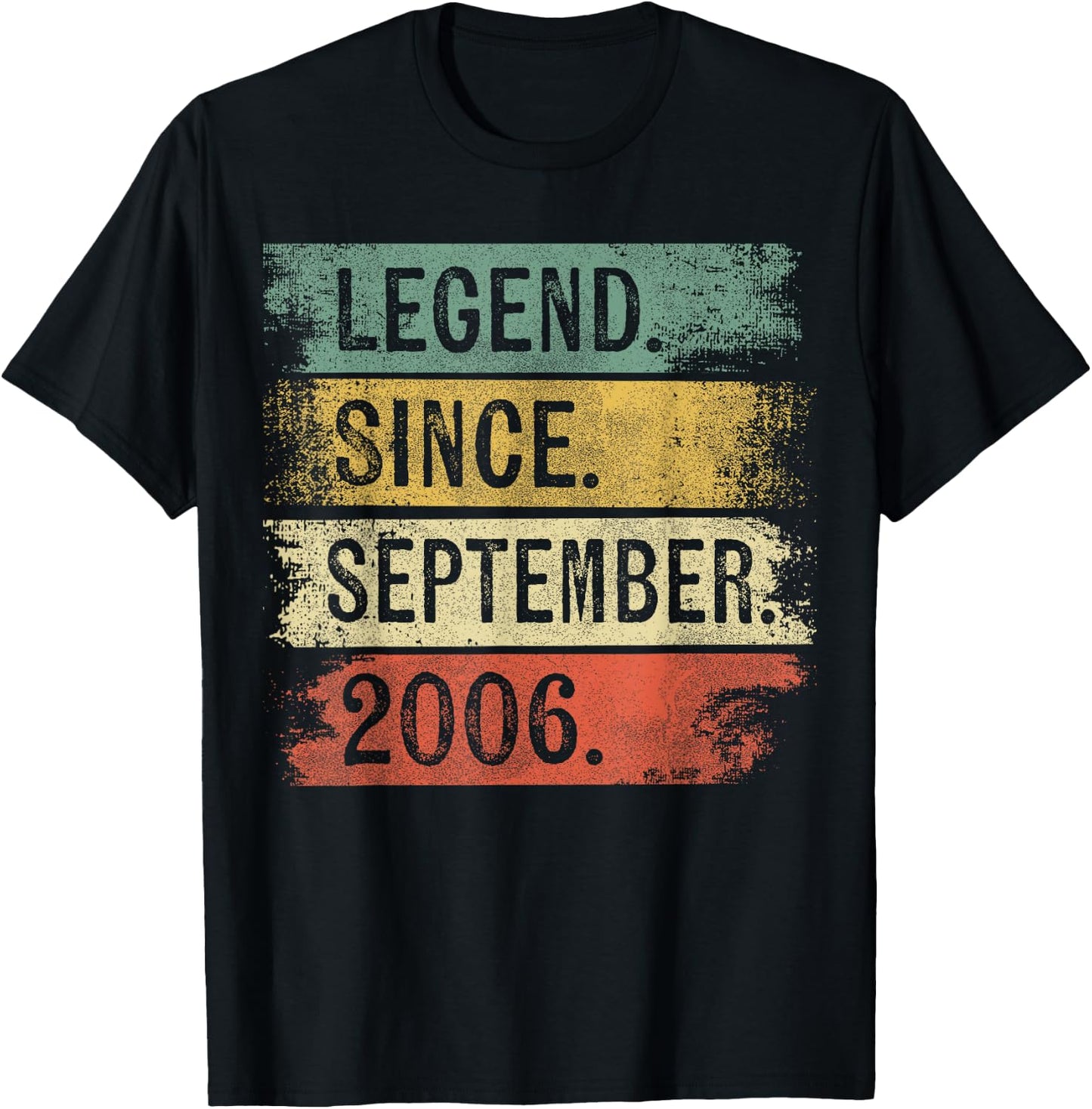 Legend Since September 2006 Birthday T-Shirt - T-Shirt | Black