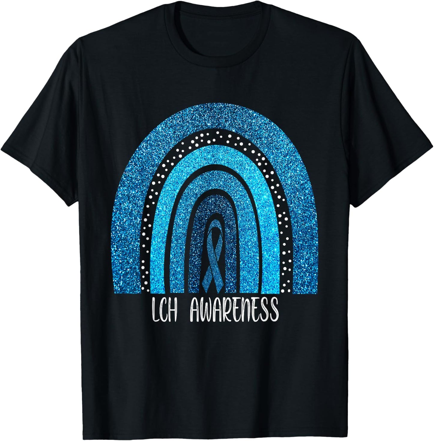 Langerhans Cell Histiocytosis awareness rainbow T-Shirt - T-Shirt | Black