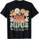 Cool Mimis Club Groovy Retro Floral Mimi Matching Family T-Shirt - T-Shirt | Black