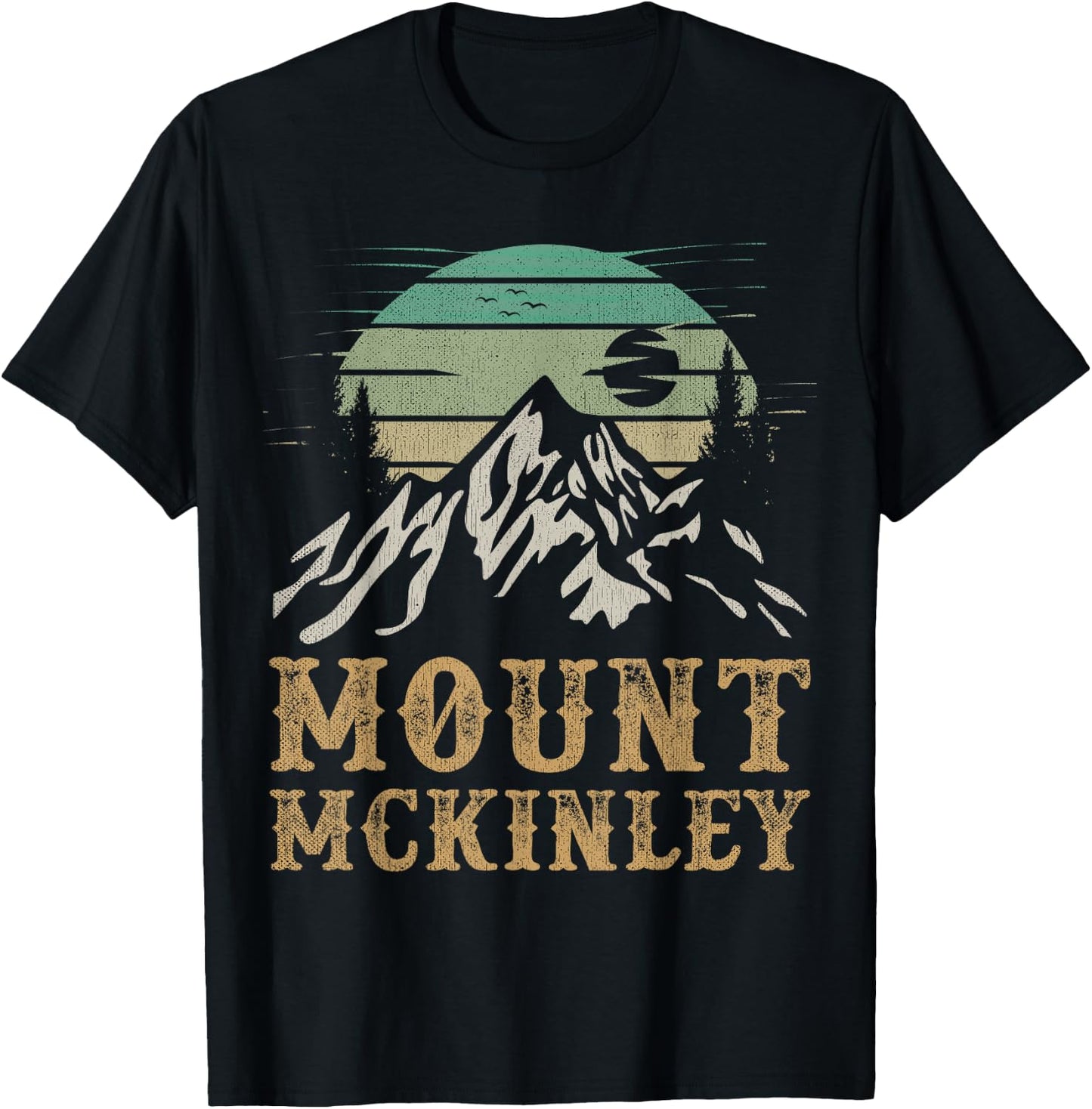 Mt. McKinley National Park Merch Hiking Mount Mc Kinley T-Shirt - T-Shirt | Black
