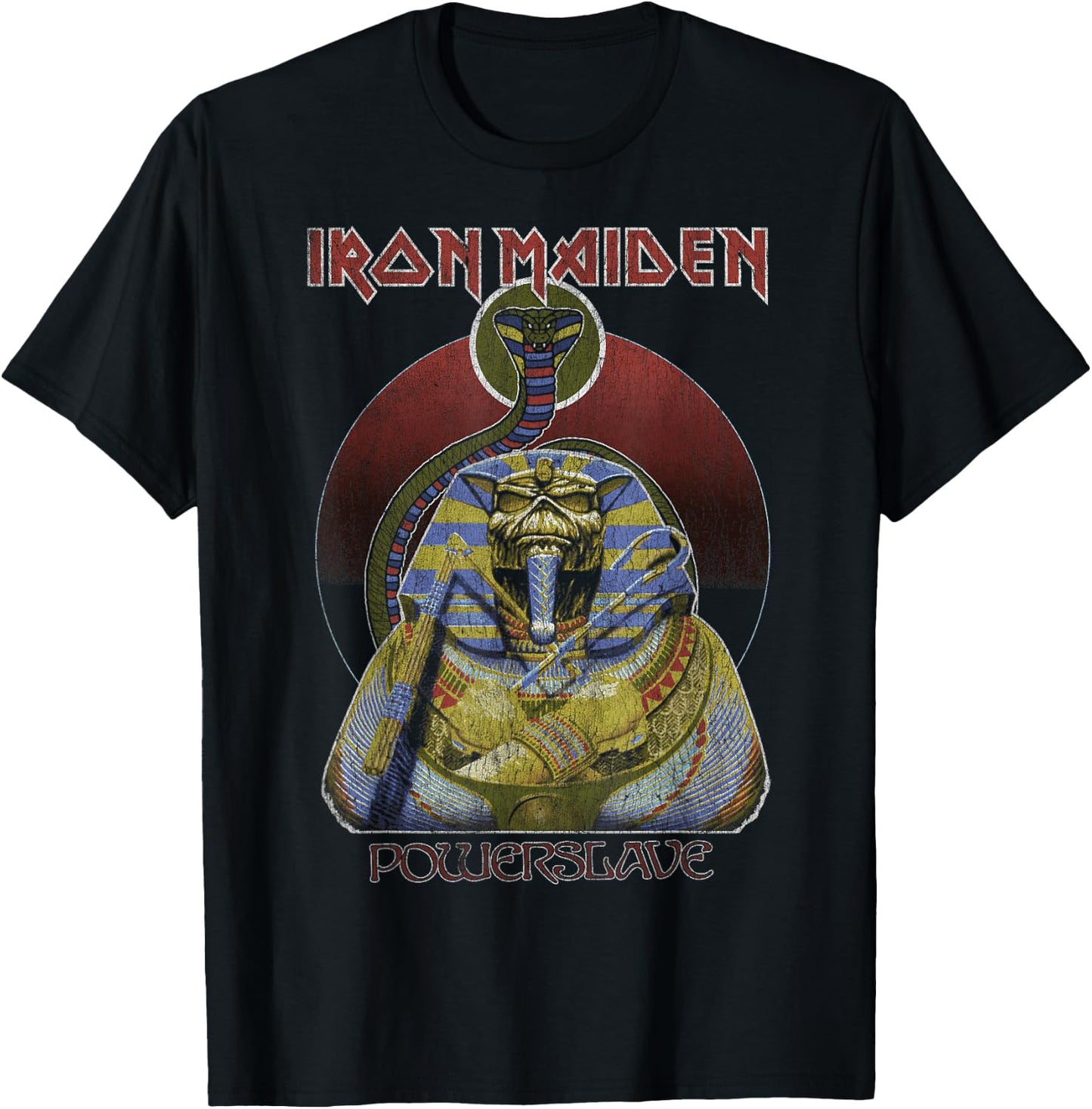 Iron Maiden - Sarcophagus Muted Vintage T-Shirt - T-Shirt | Black