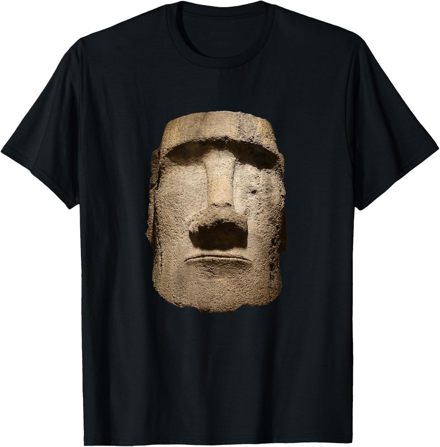 Easter Island Moai Statue Monolith World Mystery T-Shirt - T-Shirt | Black