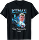 Top Gun Iceman Tom Kazansky 90's Vibe Collage Chest Logo T-Shirt - T-Shirt | Black