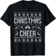 Funny Spreading Christmas Cheer Couples Ugly Pajamas Xmas T-Shirt - T-Shirt | Black
