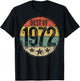 Best Of 1972 53rd Birthday Gifts Women 53 Year Old T-Shirt - T-Shirt | Black