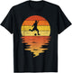 Soccer Football shirt retro sunset 70s vintage Soccer T-Shirt - T-Shirt | Black