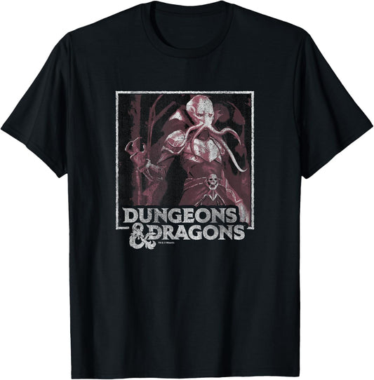 Dungeons & Dragons MindFlayer Box Up T-Shirt - T-Shirt | Black