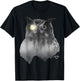 Twin Peaks Spirit Owl Moon Light Graphic T-Shirt - T-Shirt | Black