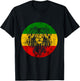 Rasta Reggae Lion Of Judah Jamaican Roots Rastafari Lion T-Shirt - T-Shirt | Black