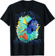 Disney Pixar Finding Dory Just Keep Swimming Ocean Logo T-Shirt - T-Shirt | Black