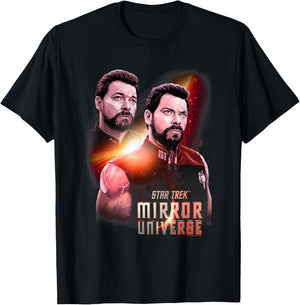 Star Trek Mirror Riker T-Shirt - T-Shirt | Black