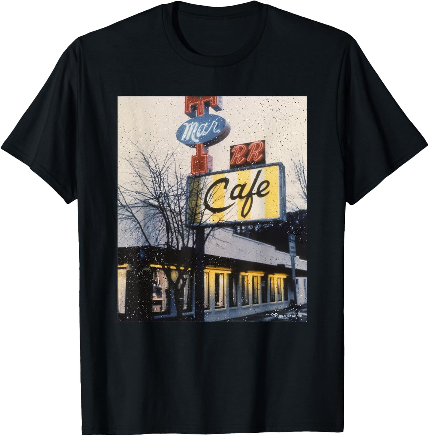 Twin Peaks Double R Diner Vintage Picture T-Shirt - T-Shirt | Black
