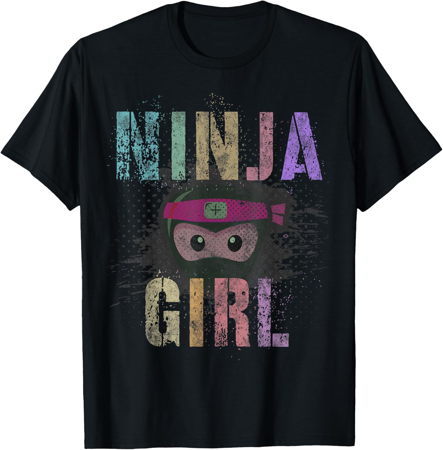 I'm NINJA GIRL I Want To Be Spy Wear A Mask Forget Princess T-Shirt - T-Shirt | Black