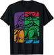 Retro TMNT Turtle Color Collage T-Shirt - T-Shirt | Black