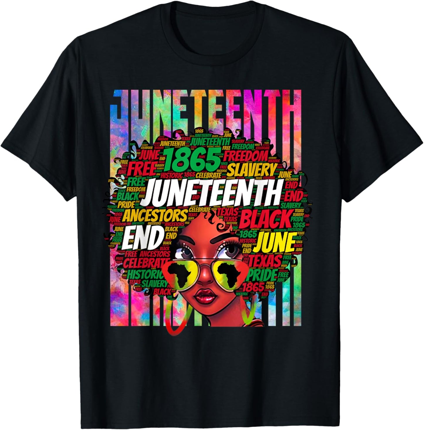 Juneteenth Freedom Day African American June 19th Junenth T-Shirt - T-Shirt | Black