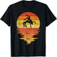 Wrestling Shirt Retro Sunset 70s Vintage Wrestling T-Shirt - T-Shirt | Black